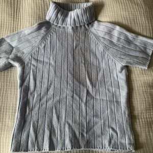 Vintage ‘90s short-sleeve wool turtleneck sweater